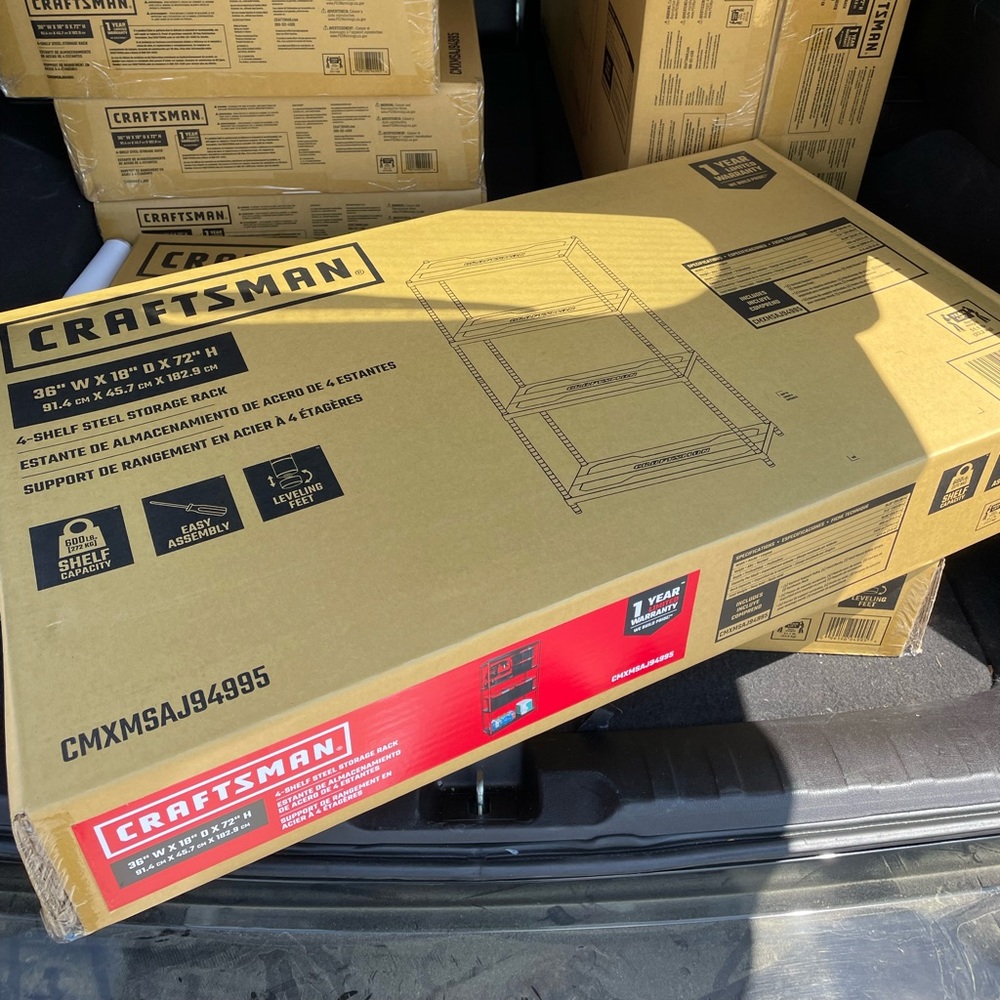 READ DESCRIPTION.  Brand new craftsman STEEL shelf